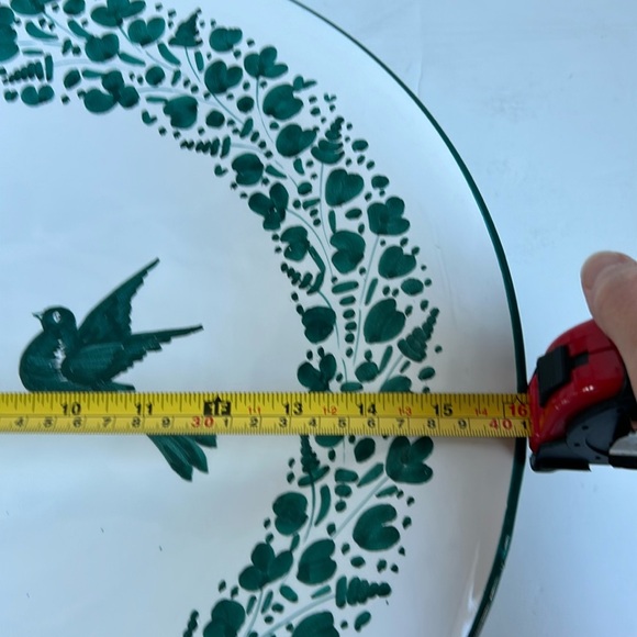 Italian blue birds fruit bowl bowl Labor Deruta hand painted Sbigolo Terrotte - Picture 10 of 16